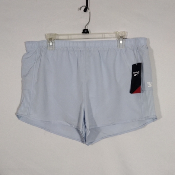 NWT Reebok Light Blue Relaxed Run With It Shorts Athletic Shorts size XL - Picture 1 of 9